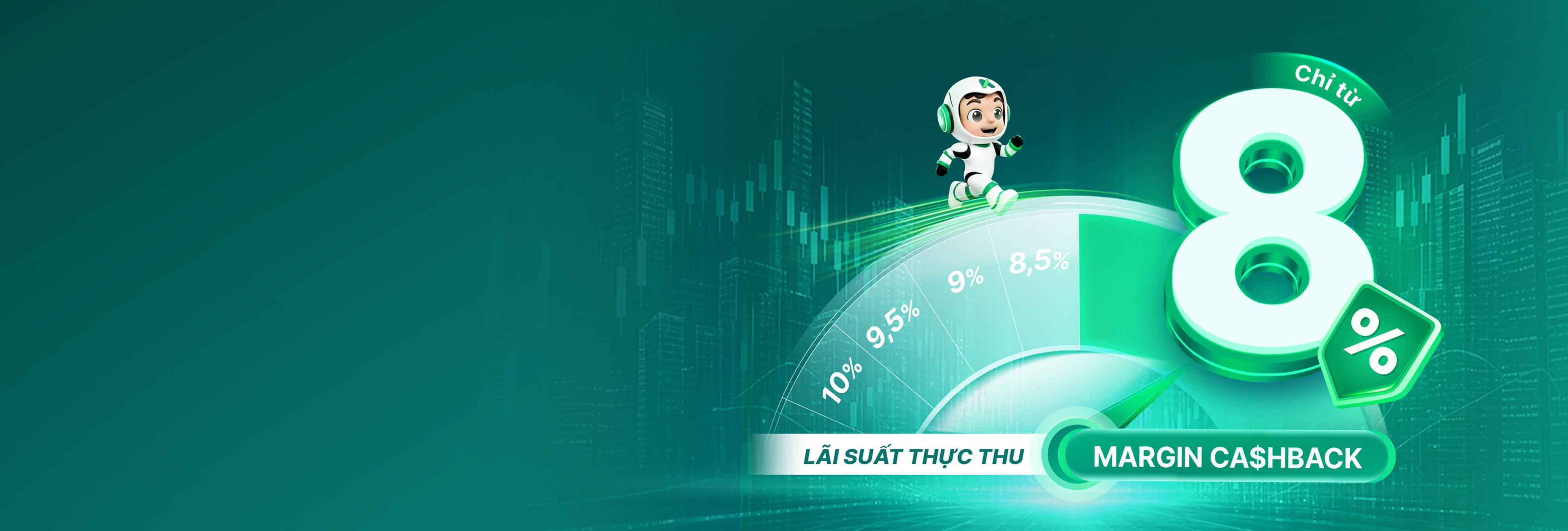 Margin Cashback: Giao dịch càng nhiều - Lãi suất càng thấp