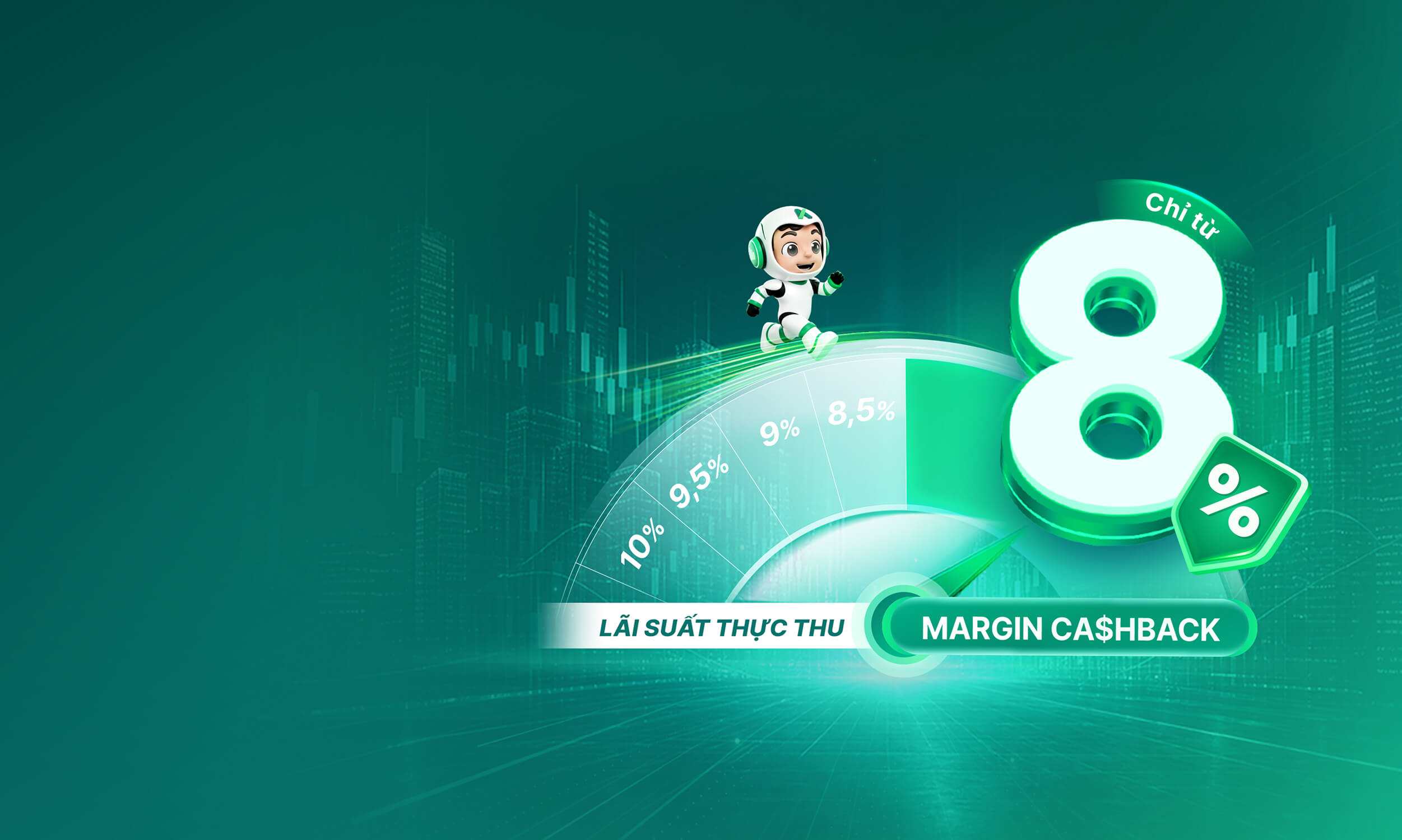 Margin Cashback: Giao dịch càng nhiều - Lãi suất càng thấp